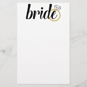 Braut mit Ring Briefpapier