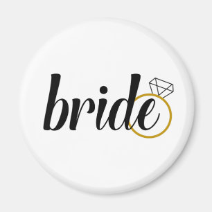 Braut mit Ring Magnet