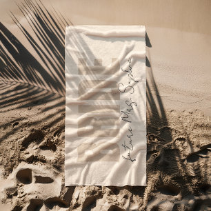Braut nach Maß Geschenk mit dem zukünftigen Name Strandtuch