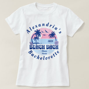 Braut-Name Strand Junggesellinnenabschied Party T-Shirt