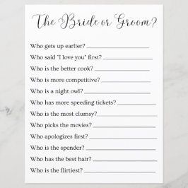 Braut oder Bräutigam? Brautparty oder Hochzeitsspi