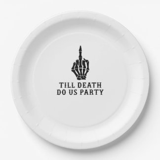 Braut oder Die, bis der Tod uns Party macht Pappteller