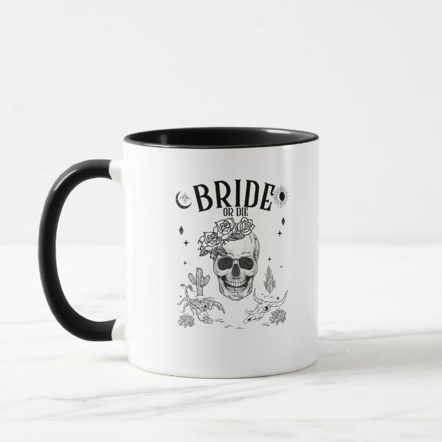 Braut oder Die bis zum Tod tun uns Party Gothic Ba Tasse (Links)