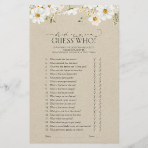 Braut oder Groom Ratgeber, wer Daisy Brautparty Sp