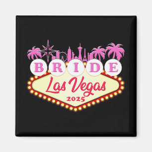 Braut Party Bride Las Vegas 2025 Bachelorette Magnet