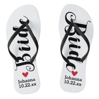 Braut-personalisierte Hochzeits-Auswahl Ihre Farbe Flip Flops
