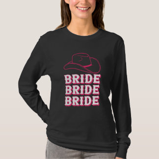 Braut Retro Vintage Rodeo Cowgirl Junggesellinnena T-Shirt