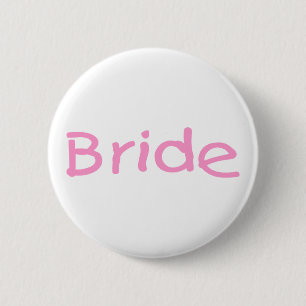 Braut (Rosa) Button