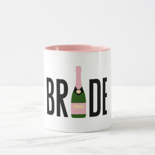 Braut Rosa Champagner Junggesellinnenabschied  Tasse