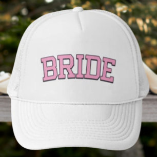 Braut – Rosa College Schrift Junggesellinnenabschi Truckerkappe