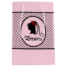 Braut Rosen Schleier Glück Hochzeit Rosa Punkte Mittlere Geschenktüte