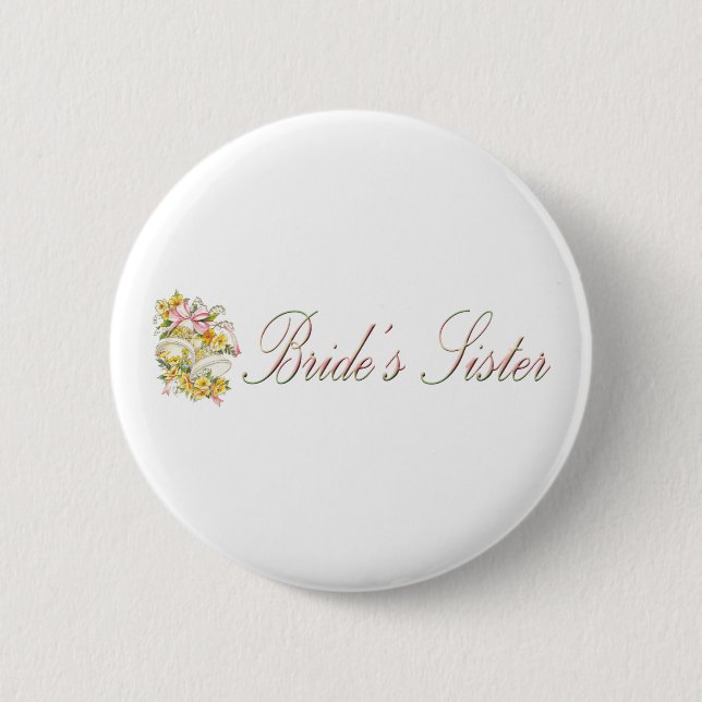Braut-Schwester-Knopf Button (Vorderseite)
