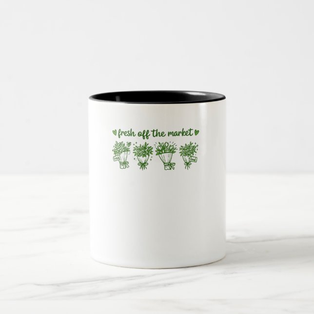 Braut-Shirts, Braut-Team-Shirt, Junggesellinnen-T- Zweifarbige Tasse (Mittel)