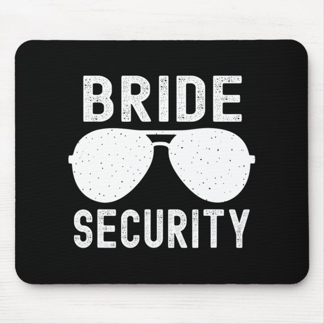 Braut Sicherheit Lustige Hochzeit Junggesellinnena Mousepad (Vorne)