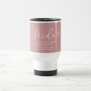 Braut-Skript-Definition, Brautparty, Hochzeit Reisebecher