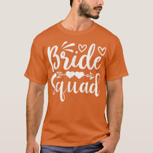 Braut Squad Arrow Heart Hochzeitsfeier und Jungges T-Shirt