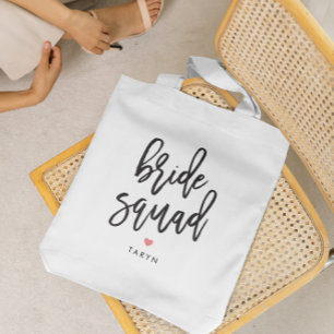Braut-Squad bearbeitbare farbige Brautparty-Tasche Tragetasche