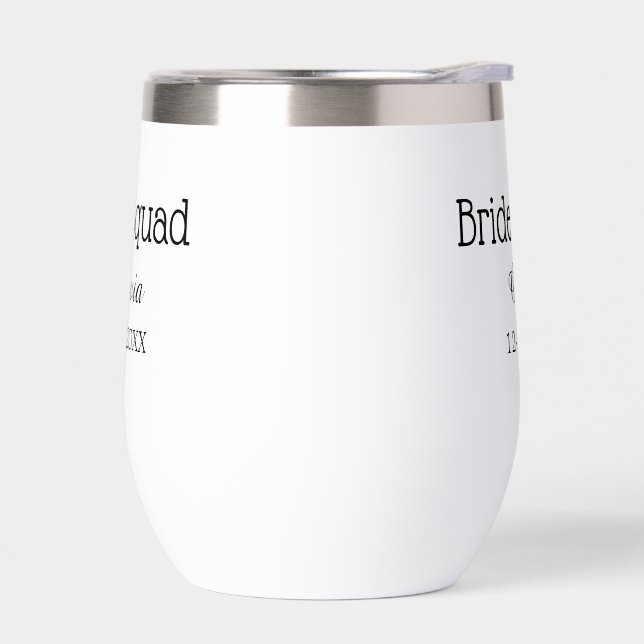 Braut Squad Brautjungfer Name Junggesellinnenabsch (Links)