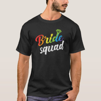 Braut-Squad Hochzeitsdusche Brautjungfer Schwul Le T-Shirt