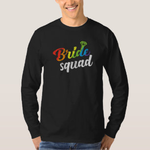 Braut-Squad Hochzeitsdusche Brautjungfer Schwul Le T-Shirt