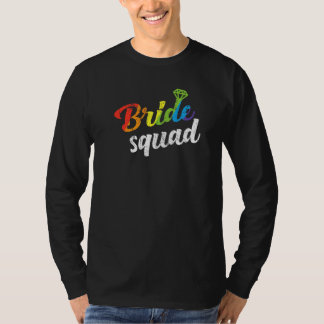 Braut-Squad Hochzeitsdusche Brautjungfer Schwul Le T-Shirt