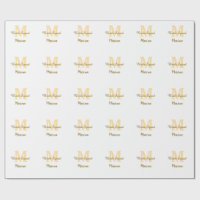 Braut-Squad-Monogramm goldene Brautparty einfach
