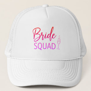 Braut-Squad Pink-Gradient-Truckerhut Truckerkappe