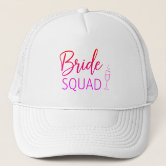 Braut-Squad Pink-Gradient-Truckerhut Truckerkappe