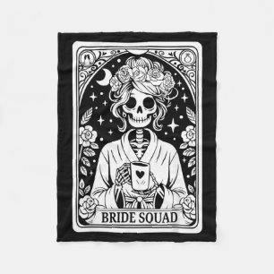 Braut-Squad-Skelett Hochzeit Junggesellinnenabschi Fleecedecke