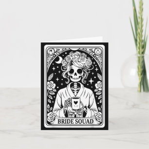 Braut-Squad-Skelett Hochzeit Junggesellinnenabschi Karte