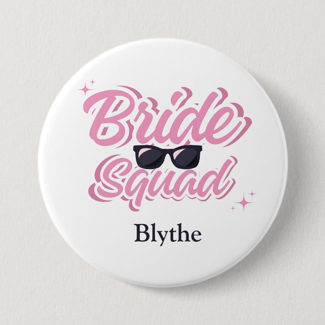 Braut-Squad-Zusatzbutton Button (Vorderseite)