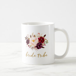 Braut-Stamm-Kaffee-Tasse - mit Blumen, Rosen Tasse
