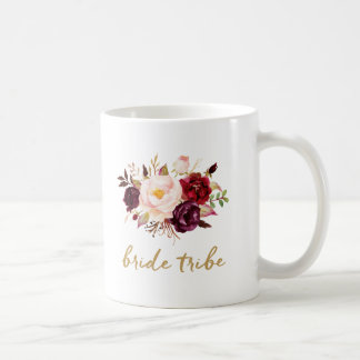 Braut-Stamm-Kaffee-Tasse - mit Blumen, Rosen Tasse