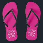 Braut-Stamm-lustige Brautjungfern drehen Reinfälle Flip Flops<br><div class="desc">Braut-Stamm-lustige Brautjungfern drehen Reinfälle um</div>