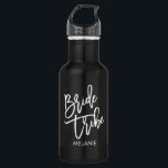 Braut-Stamm-Weiß-Skript Edelstahlflasche<br><div class="desc"></div>