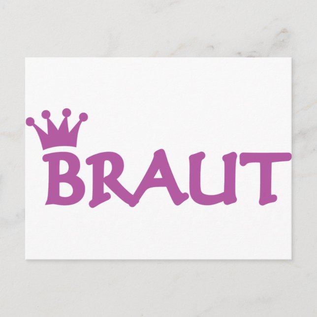 Braut-Symbol Postkarte (Vorderseite)