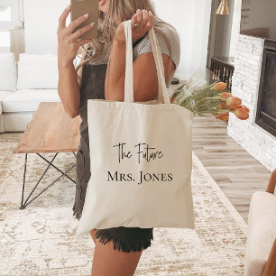 Braut-Tasche, zukünftige Mrs.   Schwarze Personali Tragetasche