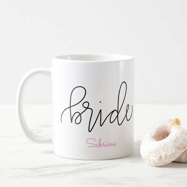 Braut-Tasse - kundengerechte Briefgestaltung Kaffeetasse (Mit Donut)