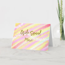 Braut-Team goldenes Pastell Rosa farbenfroher Glit