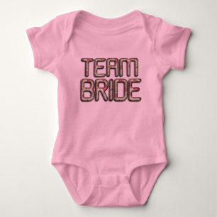Braut-Team Stylishes Baby-Jersey-Body Baby Strampler