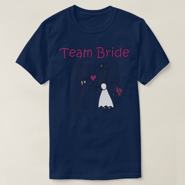Braut-Team Süße Hochzeit T-Shirts (Design vorne)