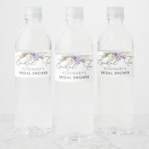 Braut Tee Watercolor Floral Braut Dusche Wasserflaschenetikett