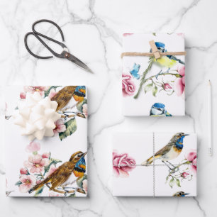 Braut-Teeparty-Aquarell-Geschenkpapierbögen Geschenkpapier Set