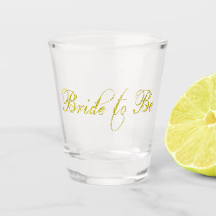 Braut-to-be Hochzeit Braut golden Schnapsglas