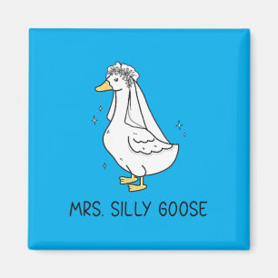 Braut-to-be Hochzeit Verrückte Braut Gans wird loc Magnet
