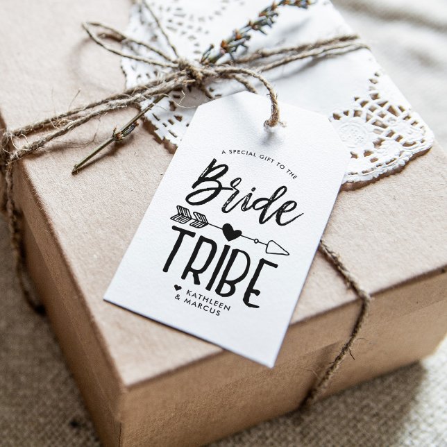 Braut Tribe | Benutzerdefinierter Name Hochzeit Geschenkanhänger (Von Creator hochgeladen)