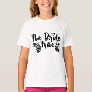 Braut Tribe Blumenmädchen Hochzeit Boho Stammes- T-Shirt