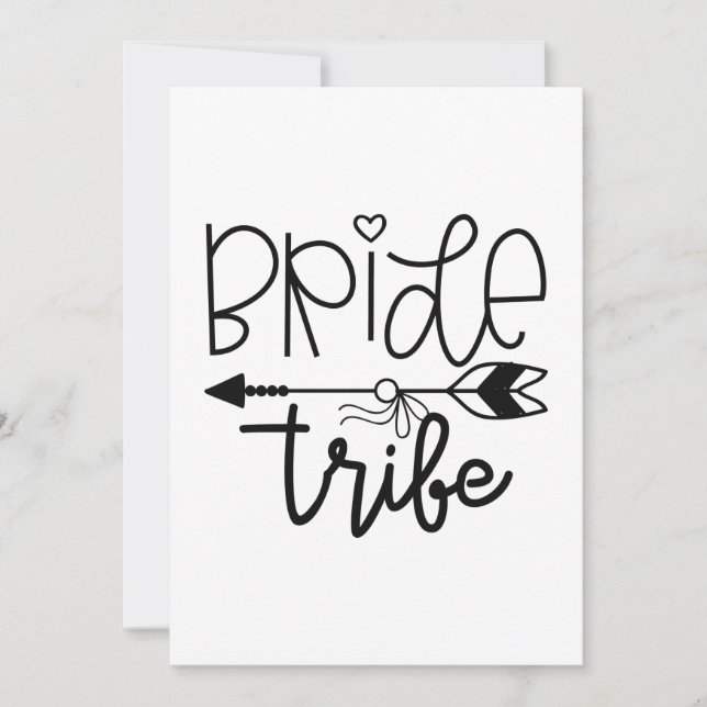 Braut Tribe Dankeskarte (Vorderseite)