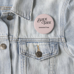Braut Tribe Dusty Rose Brautjungfer Button
