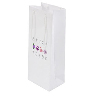 Braut Tribe Floral Braut Henne Geschenk Geschenktüte Für Weinflaschen
